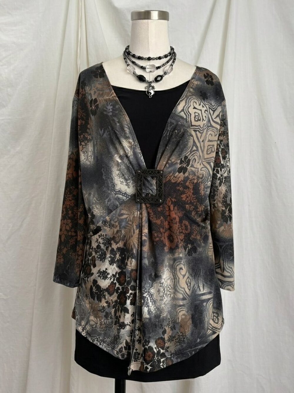 Y2K Floral Blouse XL